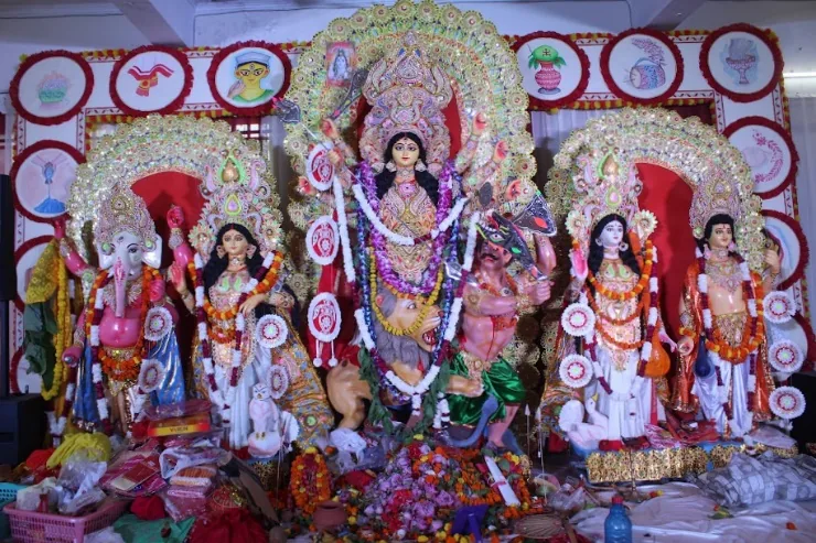 Maa Durga on Ashtami at GBA Durgotsav 2026, Maha Ashtami