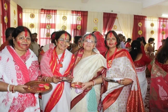 Sindoor Khela at GBA Durgotsav 2026, Vijaya Dashami