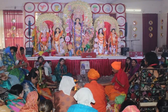 Maa Durga on Navami at GBA Durgotsav 2026, Maha Navami