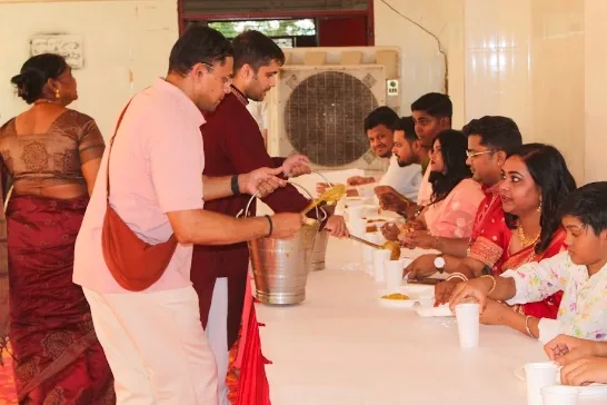 Bhog & Langar at GBA Durgotsav 2026, Maha Saptami