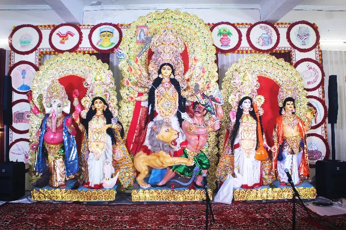 Morning Puja and Pushpanjali at GBA Durgotsav 2026, Maha Shashthi