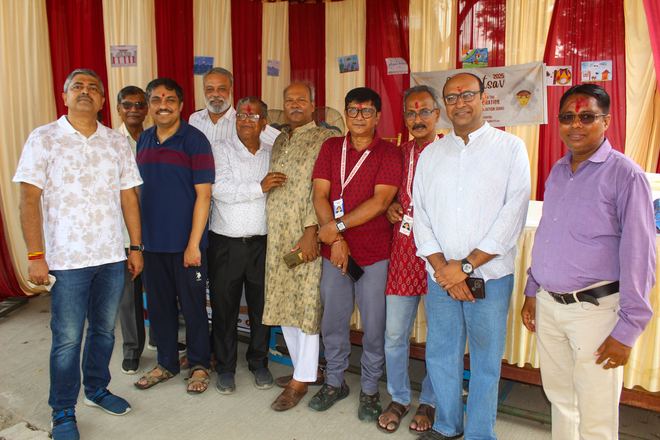 Committee members group photo at the venue